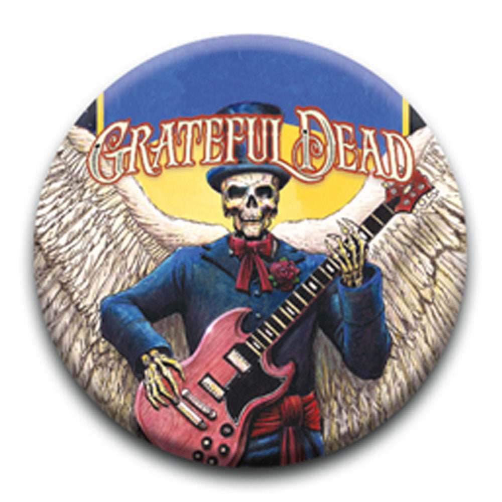 GRATEFUL DEAD グレイトフルデッド (結成 60周年 ) - SKELETON GUITAR / バッジ - PGS
